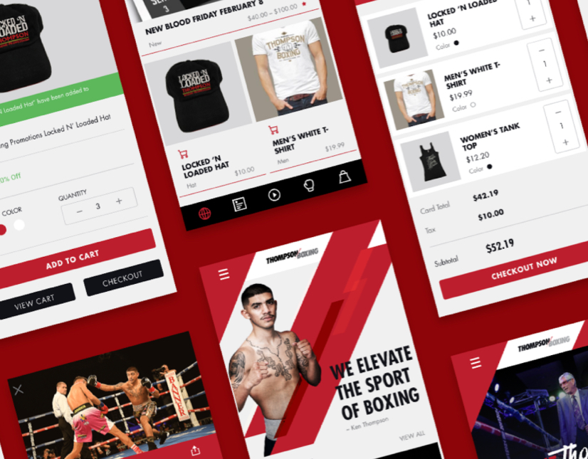 Thompson Boxing Promotions Mobile Application